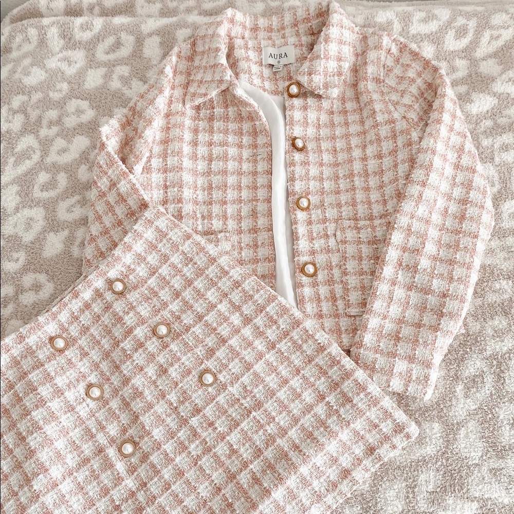 Aura NWOT Tweed Set